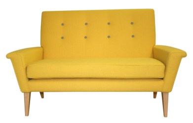 1960s yellow sofa